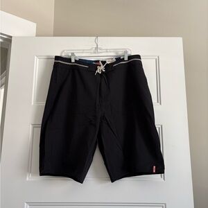 Men's Tommy Bahama Chill Tech Relax Boardshorts Board Shorts Black Size 38